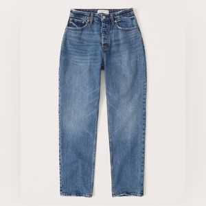 Abercrombie & Fitch Curve Love High Rise Dad Jeans